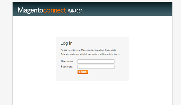 como utilizar o magento connect