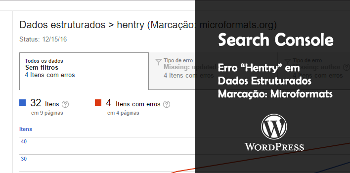 Erro no esquema Hentry no Search Console