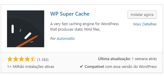 Plugin WP Super Cache