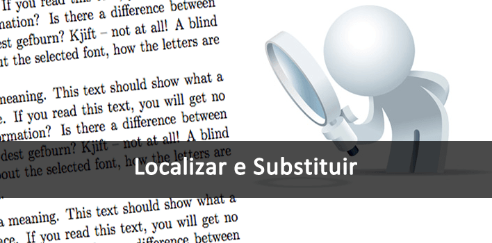 funcionalidade para Localizar e Substituir palavras