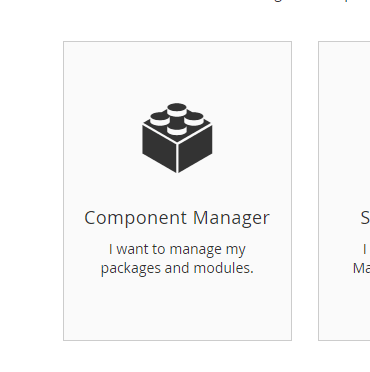 acesse component manager
