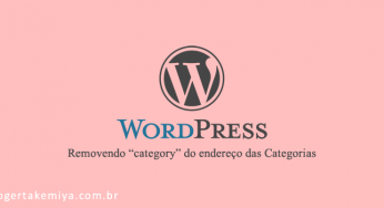 Retirar category no WordPress da URL das categorias