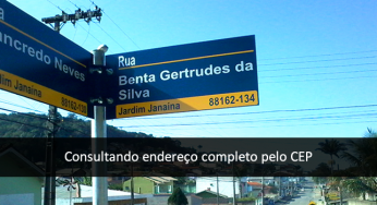 Consultando o endereço completo pelo CEP (web service)