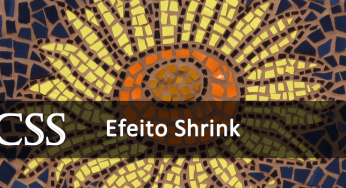 Efeito de encolher “shrink” com CSS