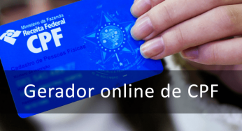 Gerador de CPF online válidos