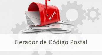 Gerador de CEP, Código postal, CEP com rua, bairro, cidade e estado