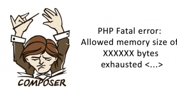 Composer erro “PHP Fatal error: Allowed memory size of”