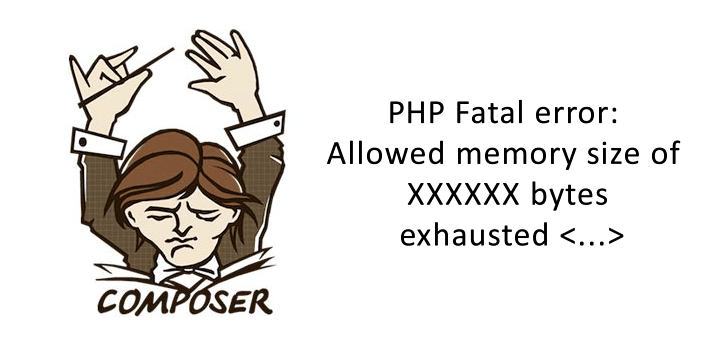 Composer: PHP Fatal error: Allowed memory size of