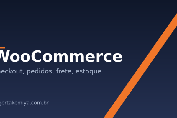 Capa da trilha de WooCommerce: checkout, pedidos, frete e estoque